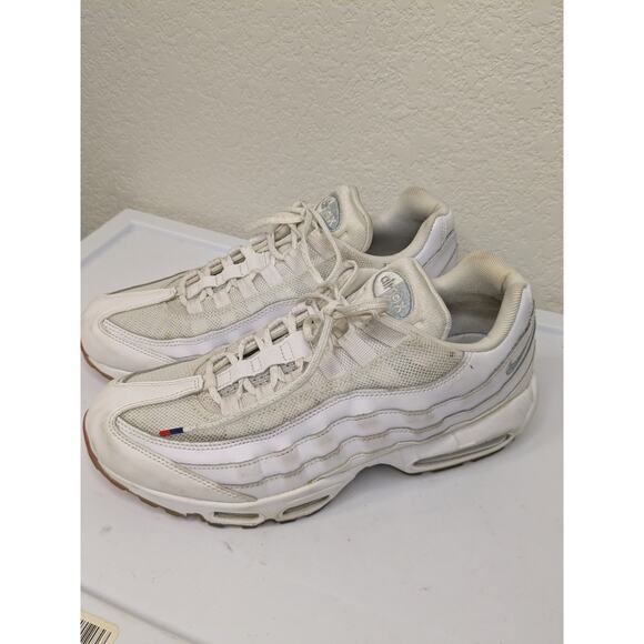 NIKE Air Max 95 USA 2018 Lace Up Genuine Leather White Men\'s Size 8.5 AQ7981-100 main image 9